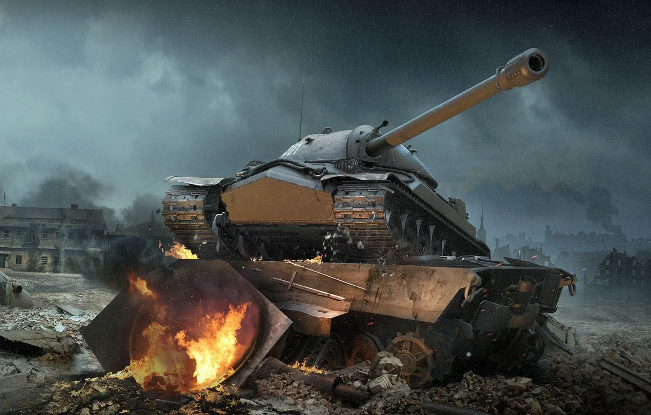 Photo wallpaper WoT, Is-7, World of Tanks, World Of Tanks, Wargaming Net, IS-7