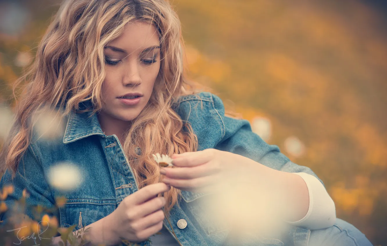 Photo wallpaper look, girl, background