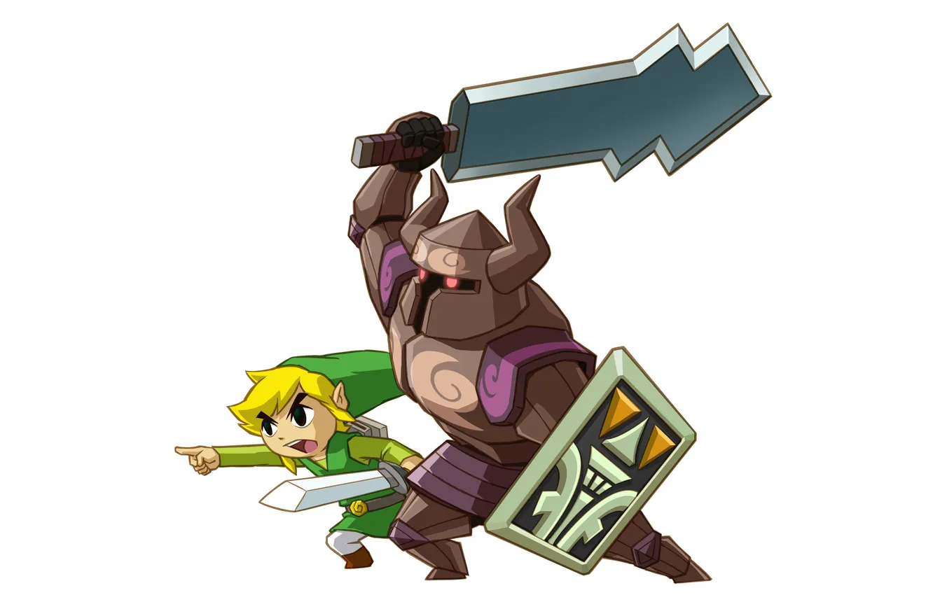 Photo wallpaper sword, shield, creature, Zelda