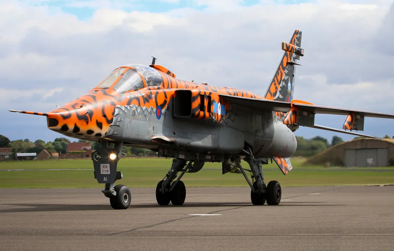 Photo wallpaper Jaguar, Fighter-bomber, RAF, Sepecat Jaguar, Sepecat Jaguar GR3A