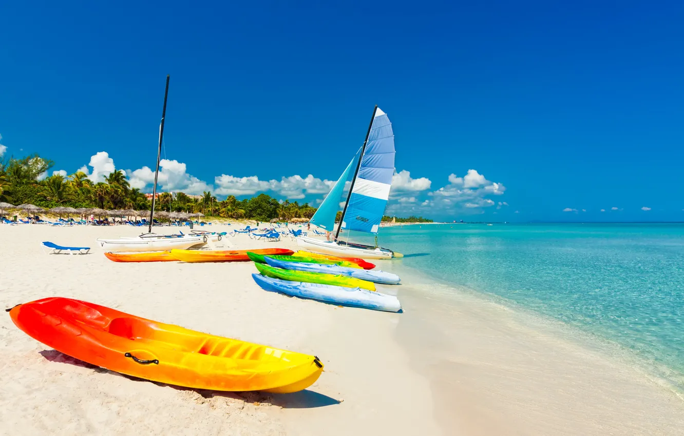 Photo wallpaper sand, sea, beach, boat, summer, beach, sea, sand