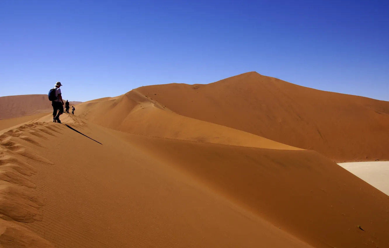 Photo wallpaper people, Heat, wilderness expedition