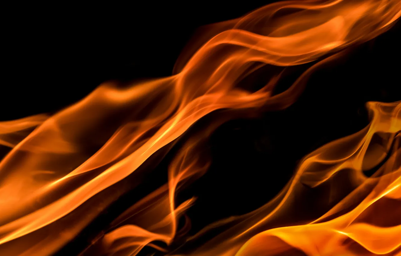 Photo wallpaper abstraction, Fire, wavy