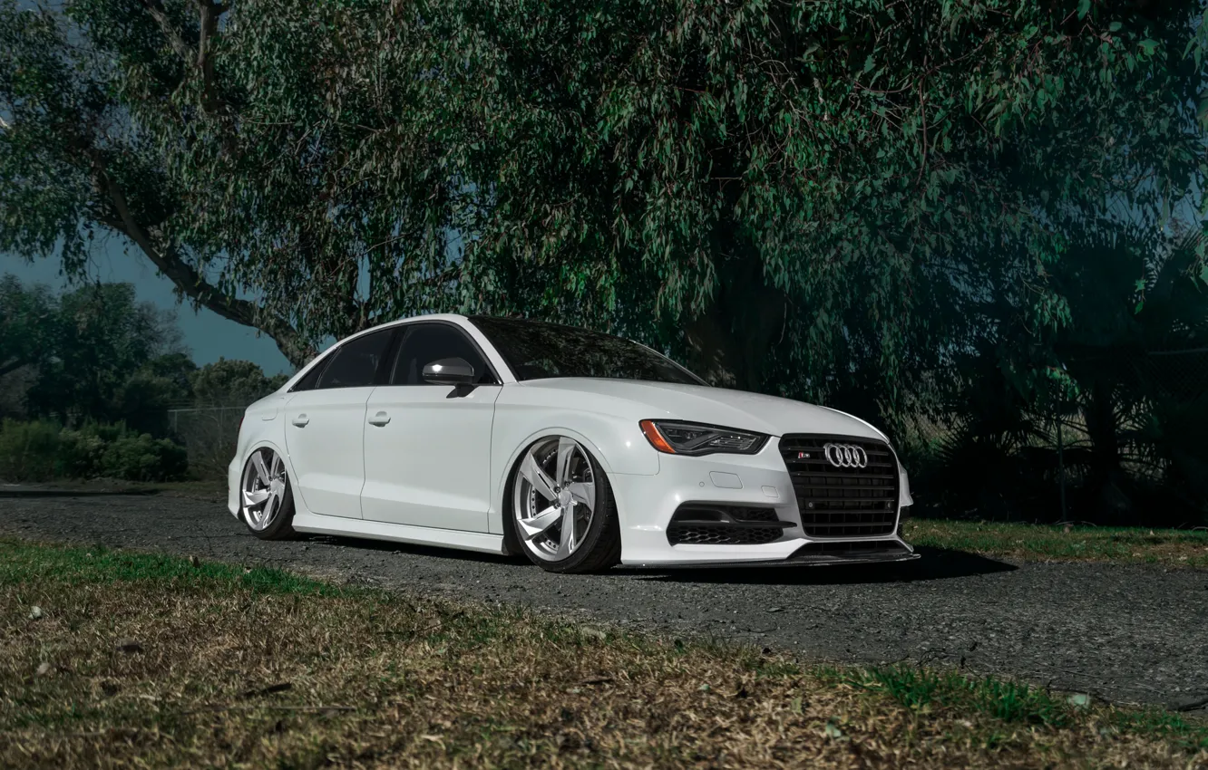 Photo wallpaper Audi, White, Rotiform