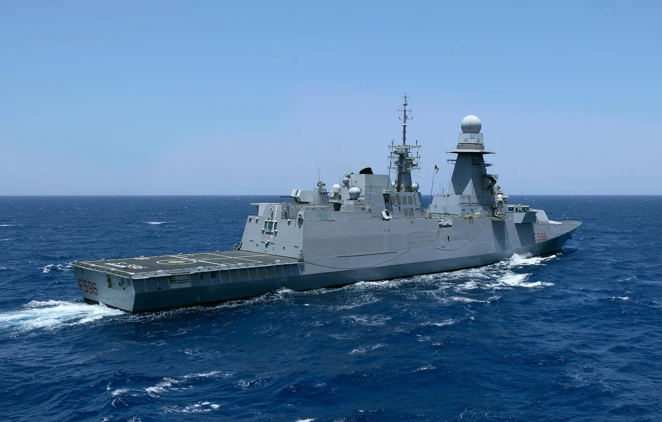 Photo wallpaper frigate, The Italian Navy, Federico Martinengo