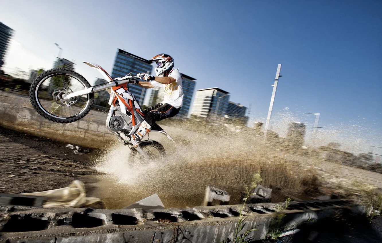 Photo wallpaper Wallpaper, sport, motorcycle, 2012, KTM, freeride