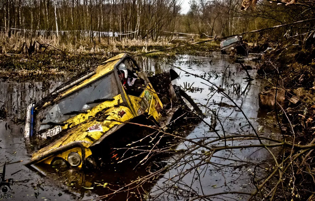 Photo wallpaper Poland, mud, Offroad