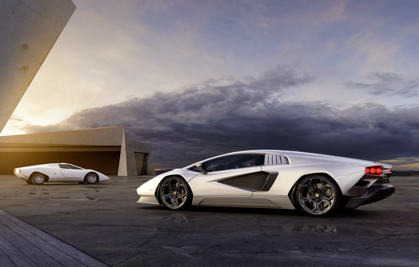 Photo wallpaper supercar, car, Lamborghini Countach LPI 800-4