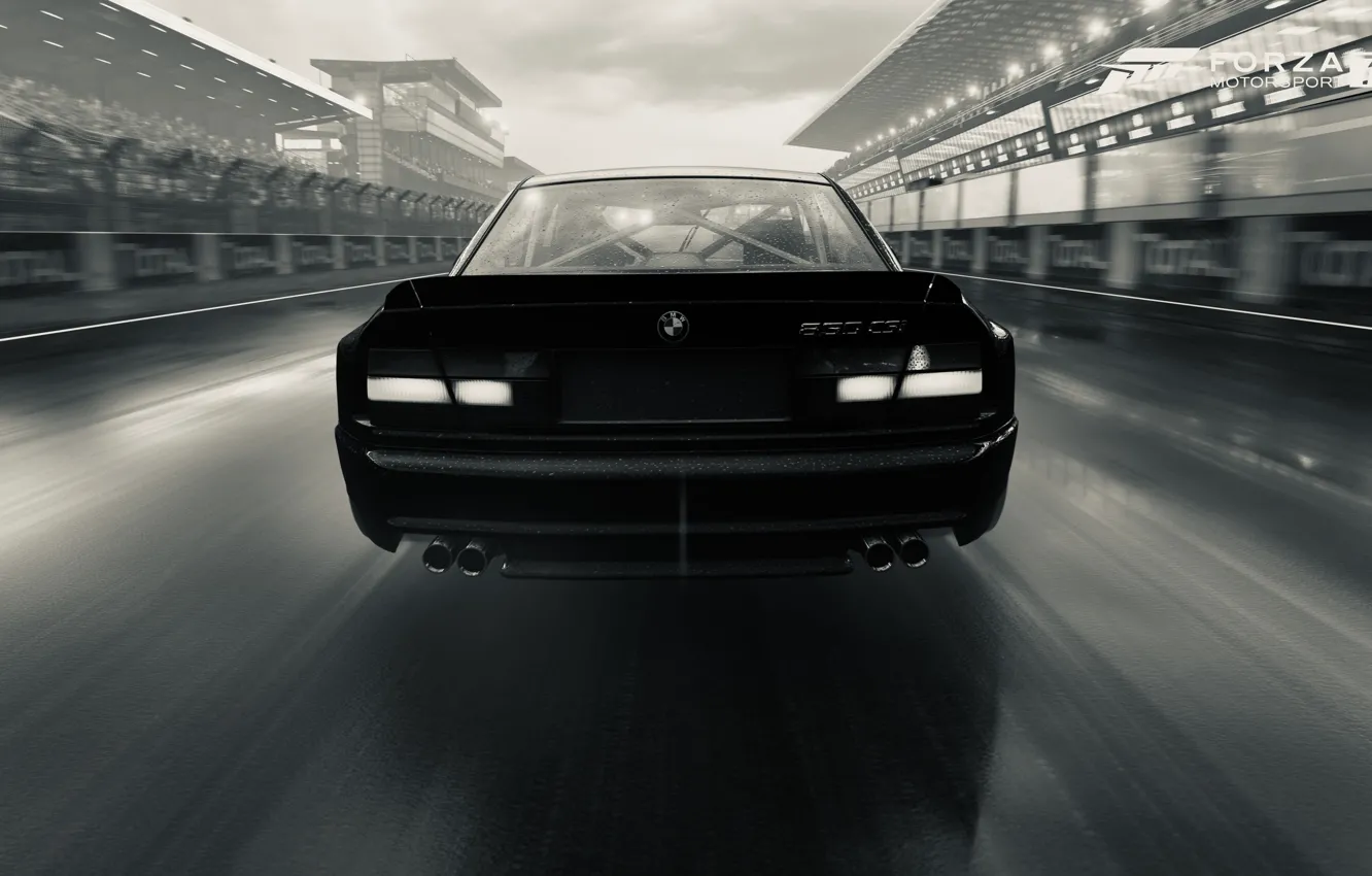Photo wallpaper HDR, BMW, game, rain, FM7, UHD, Forza Motorsport 7, XBox One X