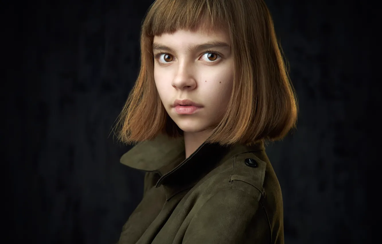 Photo wallpaper girl, brown-eyed, Nastya, Alexander Vinogradov