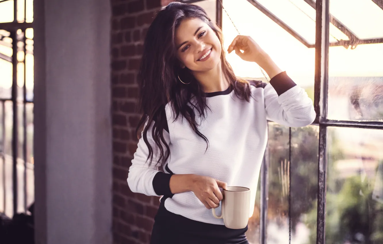 Photo wallpaper look, actress, brunette, beauty, Selena Gomez, Selena Gomez, Adidas NEO Label