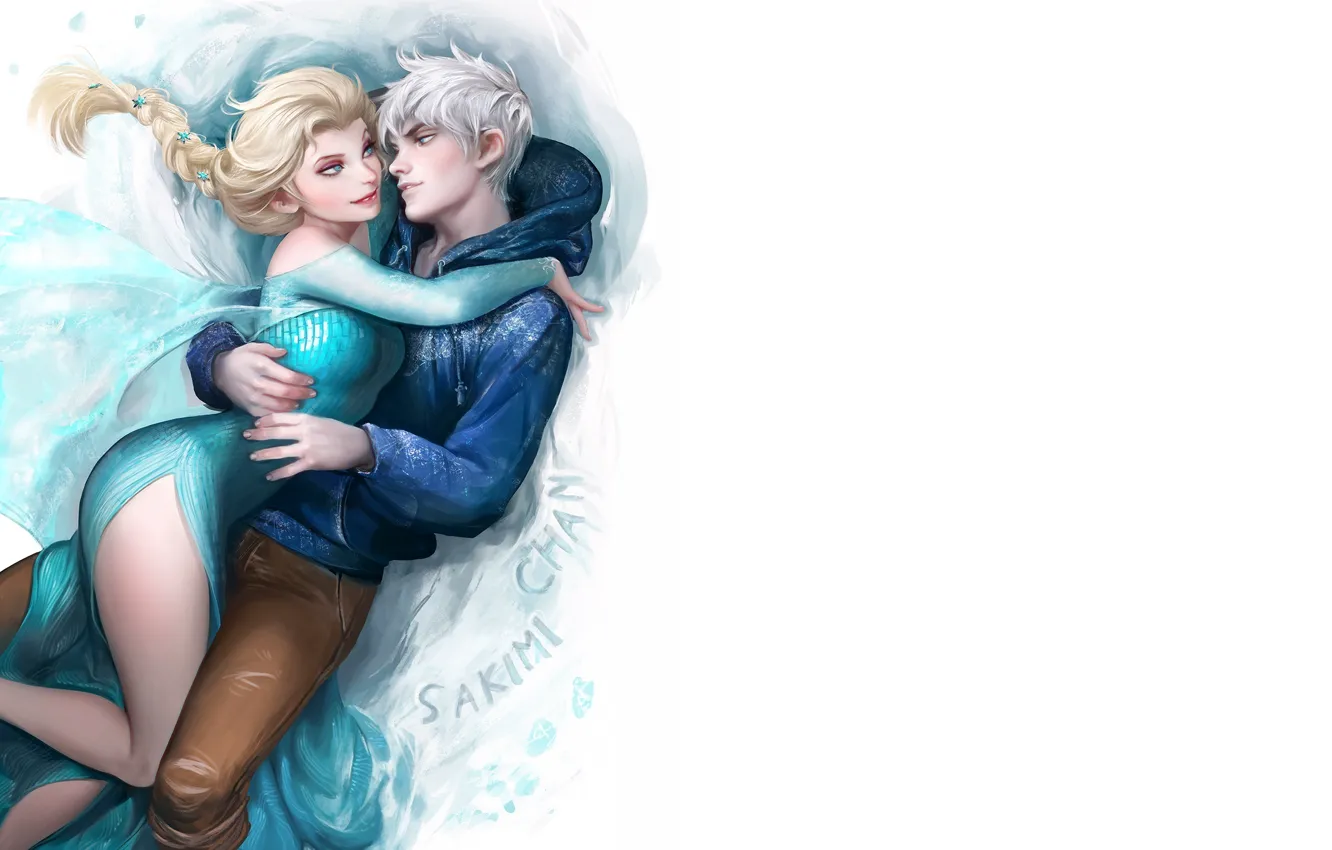Photo wallpaper heart, cartoon, sleep, art, hero, pair, Frozen, Keepers
