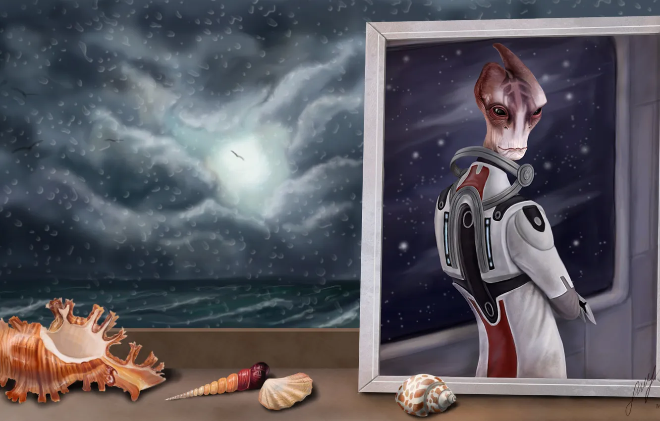 Photo wallpaper fiction, worlds, Mordin Solus, Mordin Solus, scientist salarians, The Universe Of Mass Effect