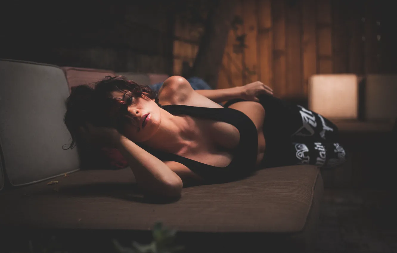 Photo wallpaper sexy, boobs, model, busty