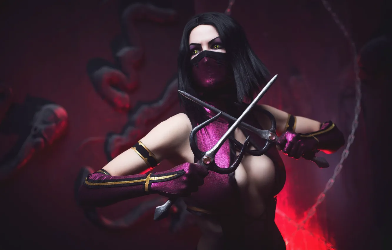 Photo wallpaper the game, art, fighter, fantasy, art, Mortal Kombat, Mortal Kombat, Mileena
