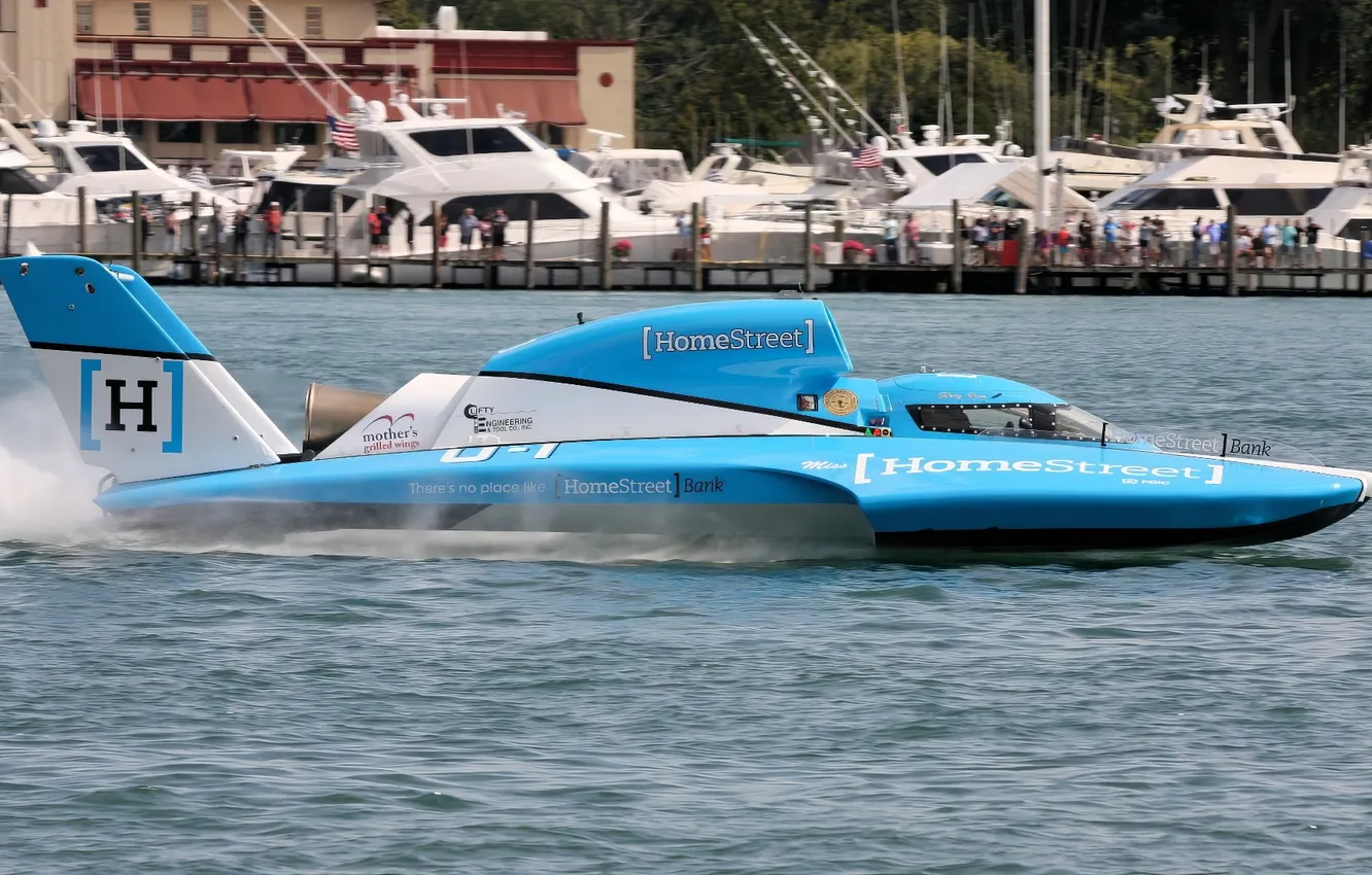 Photo wallpaper race, boat, speed