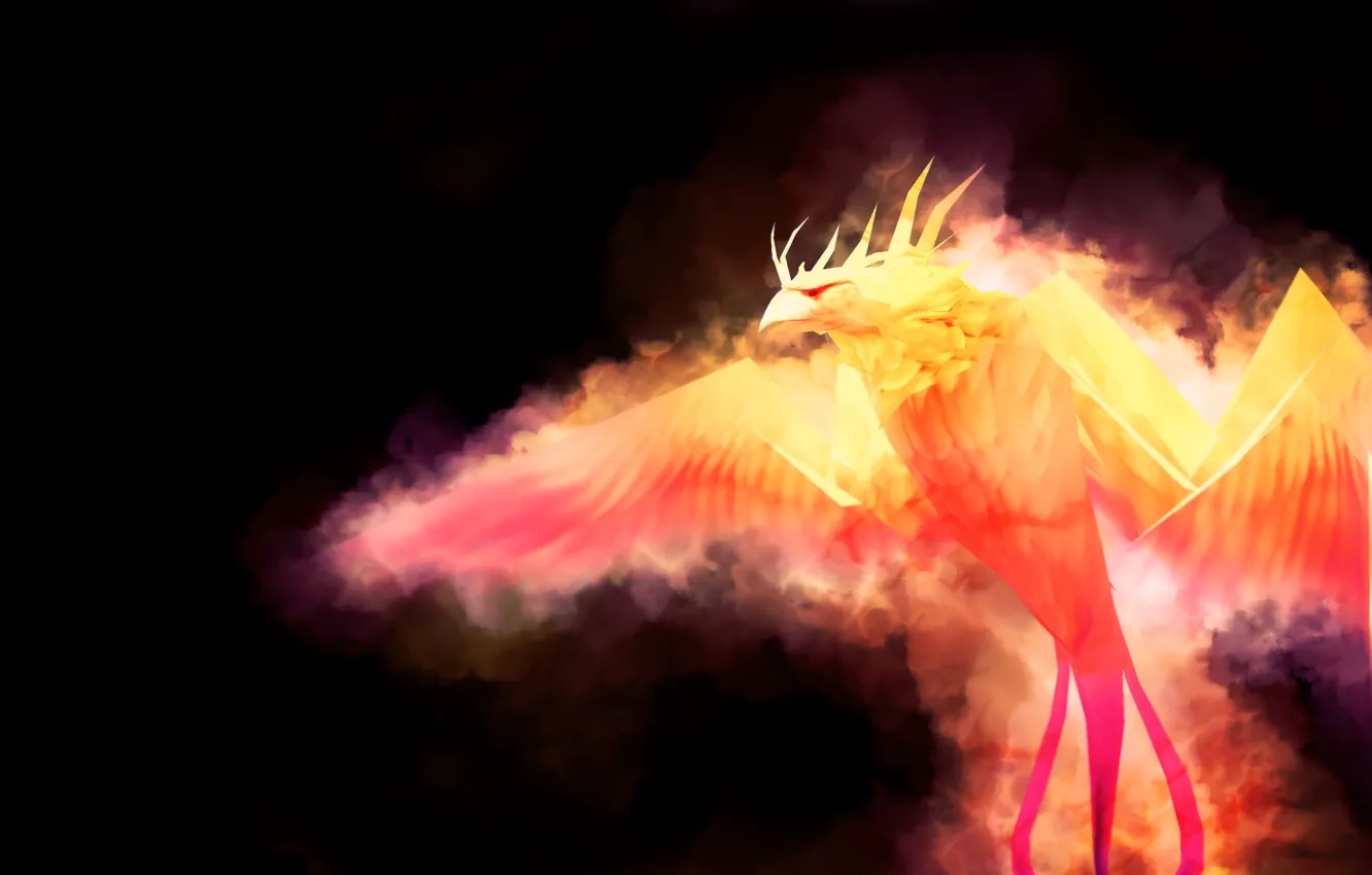 Photo wallpaper style, rendering, bird