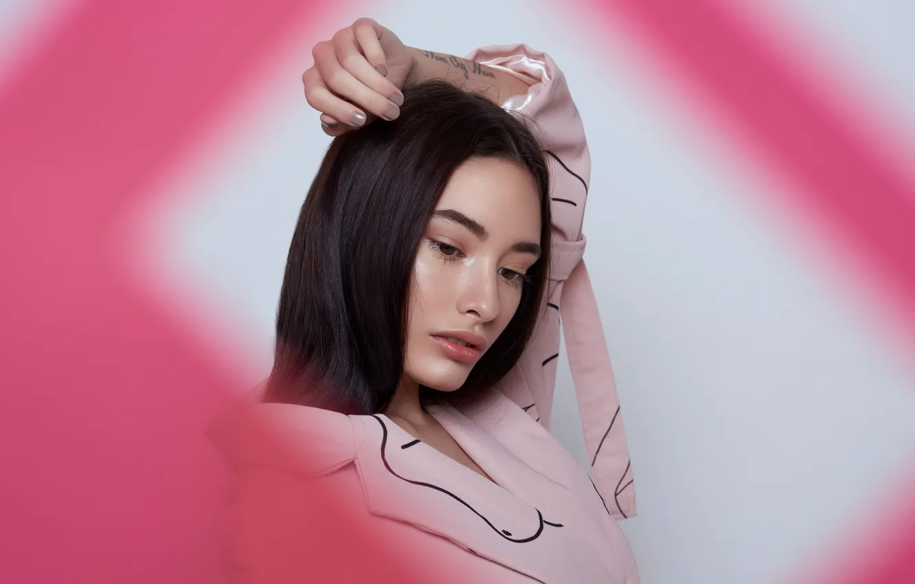 Photo wallpaper portrait, brunette, Sofia Toledo