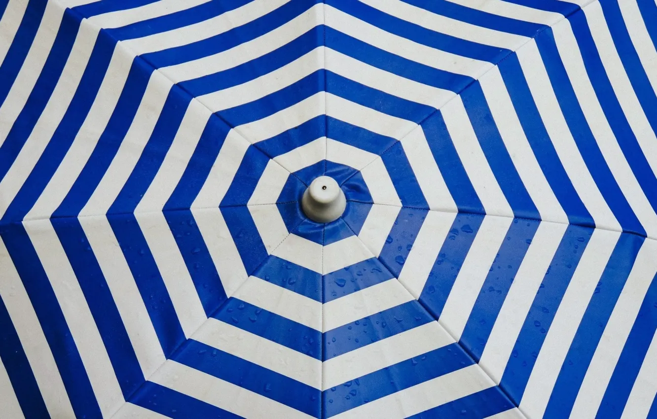 Photo wallpaper strip, umbrella, striped