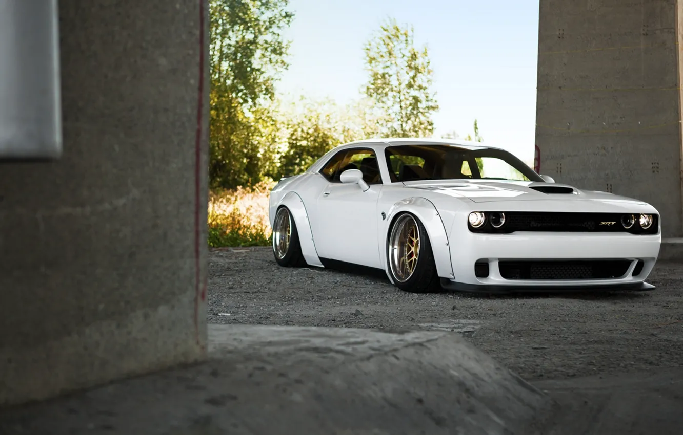 Photo wallpaper Dodge, Challenger, Dodge, Hellcat, Challenger, SRT, 2014