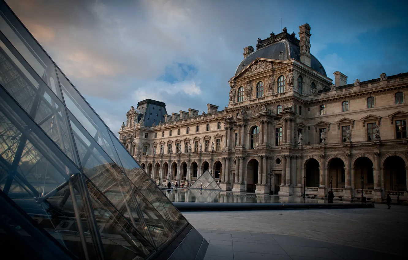 Photo wallpaper France, Paris, The Louvre, area, Museum