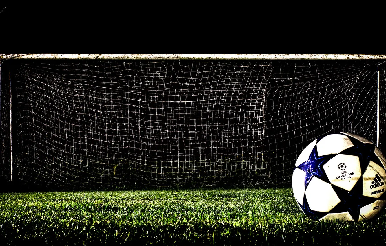 Photo wallpaper HDR, Goal, Old Soccer