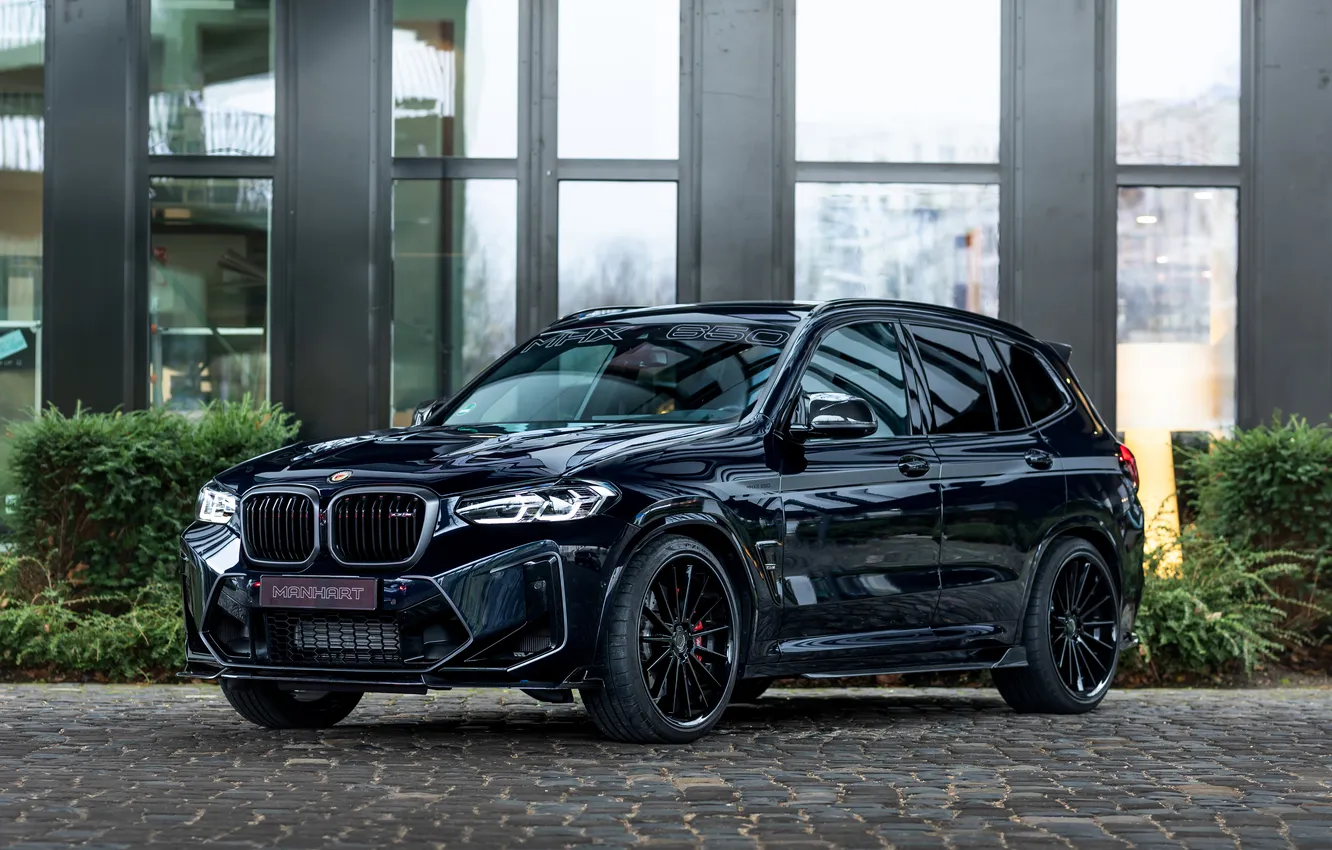 Photo wallpaper blue, 2024, Manhart MHX3, BMW X3, Front, Manhart, BMW