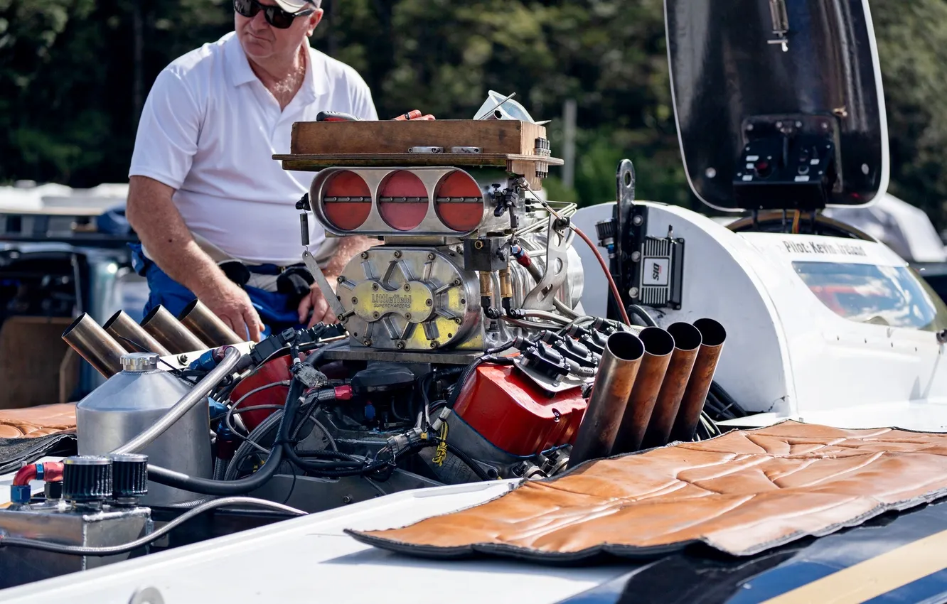 Photo wallpaper race, boat, speed