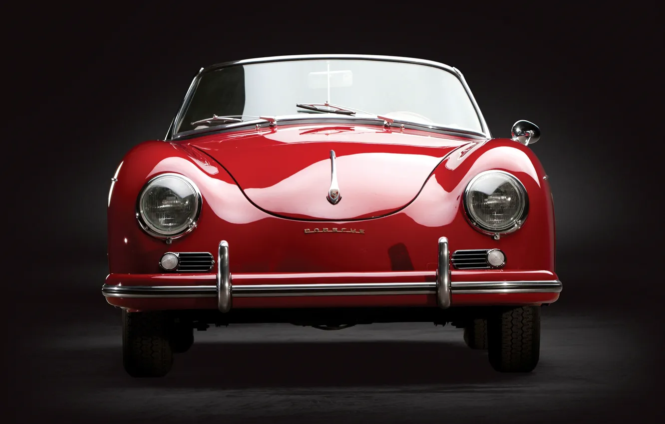 Photo wallpaper Porsche, front, 1959, 356, Porsche 356A 1600 Convertible D