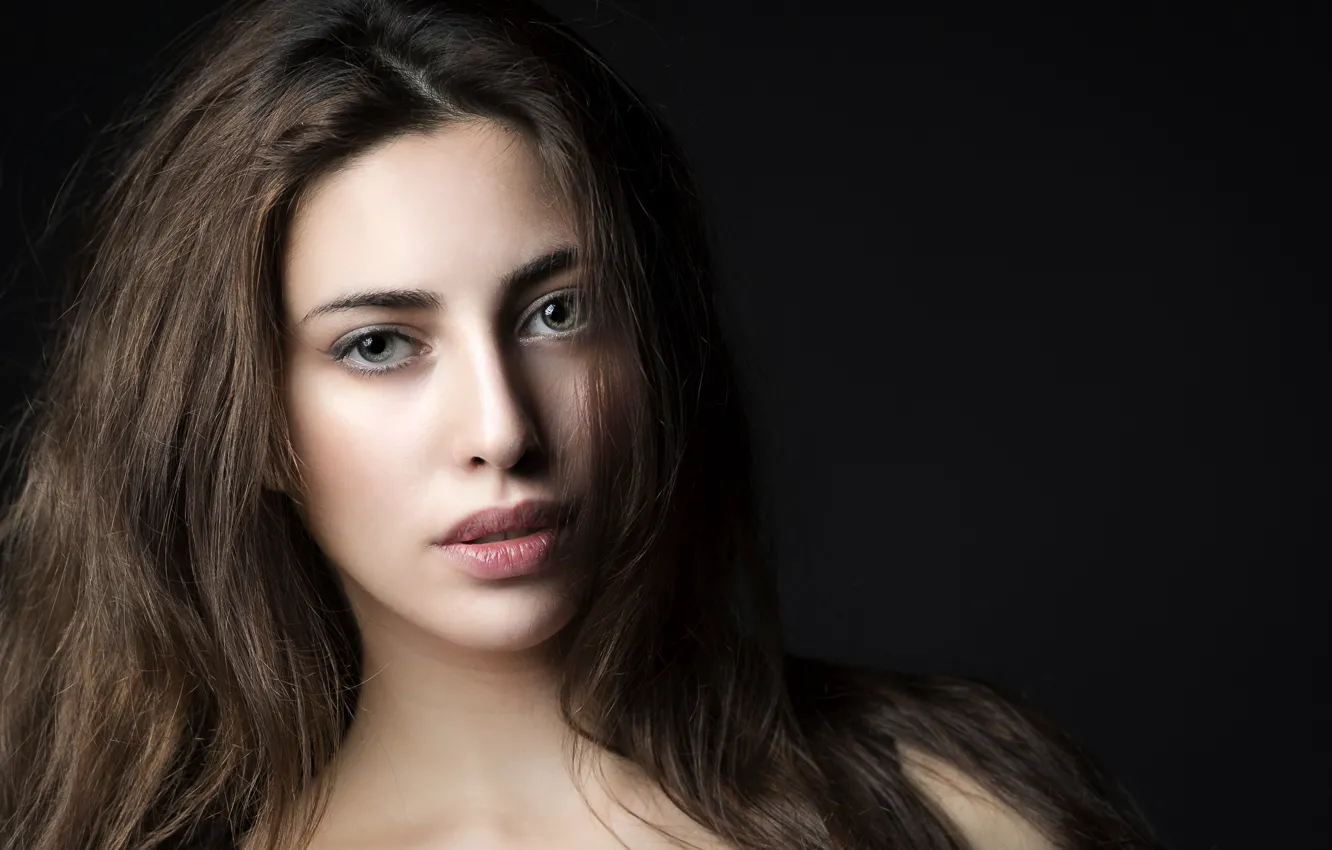 Photo wallpaper eyes, face, model, hair, lips, beauty, Serena