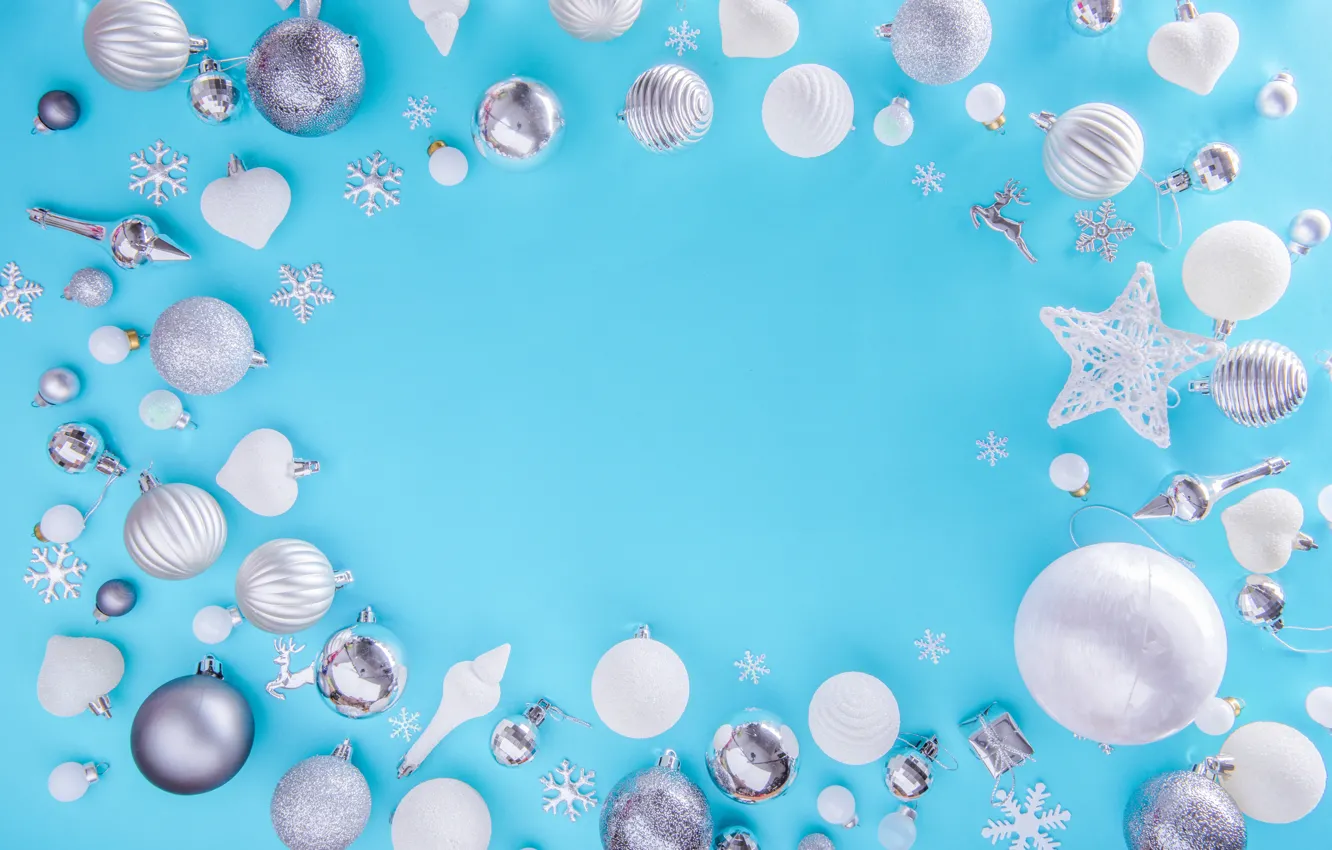 Photo wallpaper decoration, balls, new year, Christmas, Christmas, balls, New Year, decoration