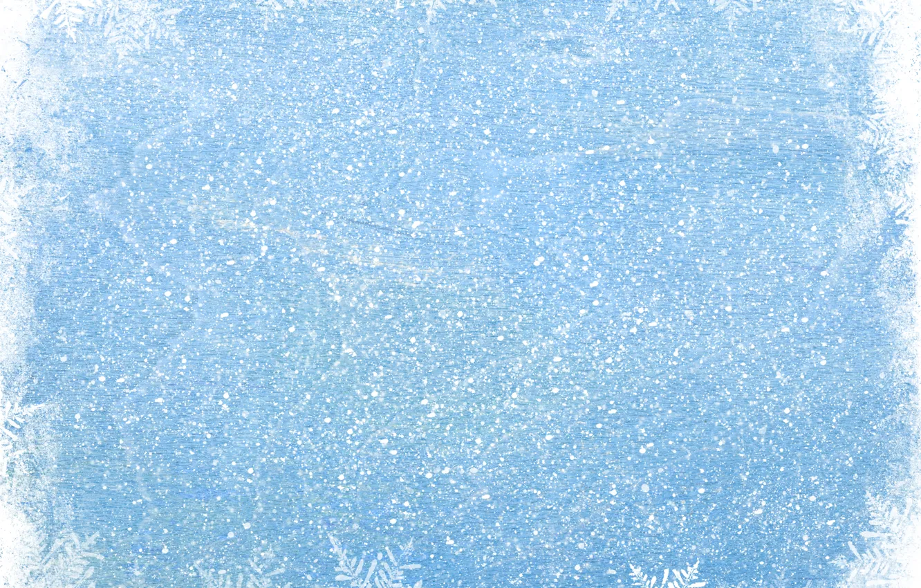 Photo wallpaper winter, snow, snowflakes, blue, winter, snow, snowflakes