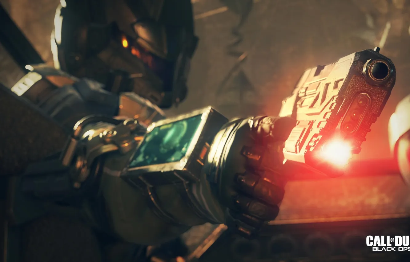 Photo wallpaper gun, hands, shot, Call of Duty: Black Ops 3
