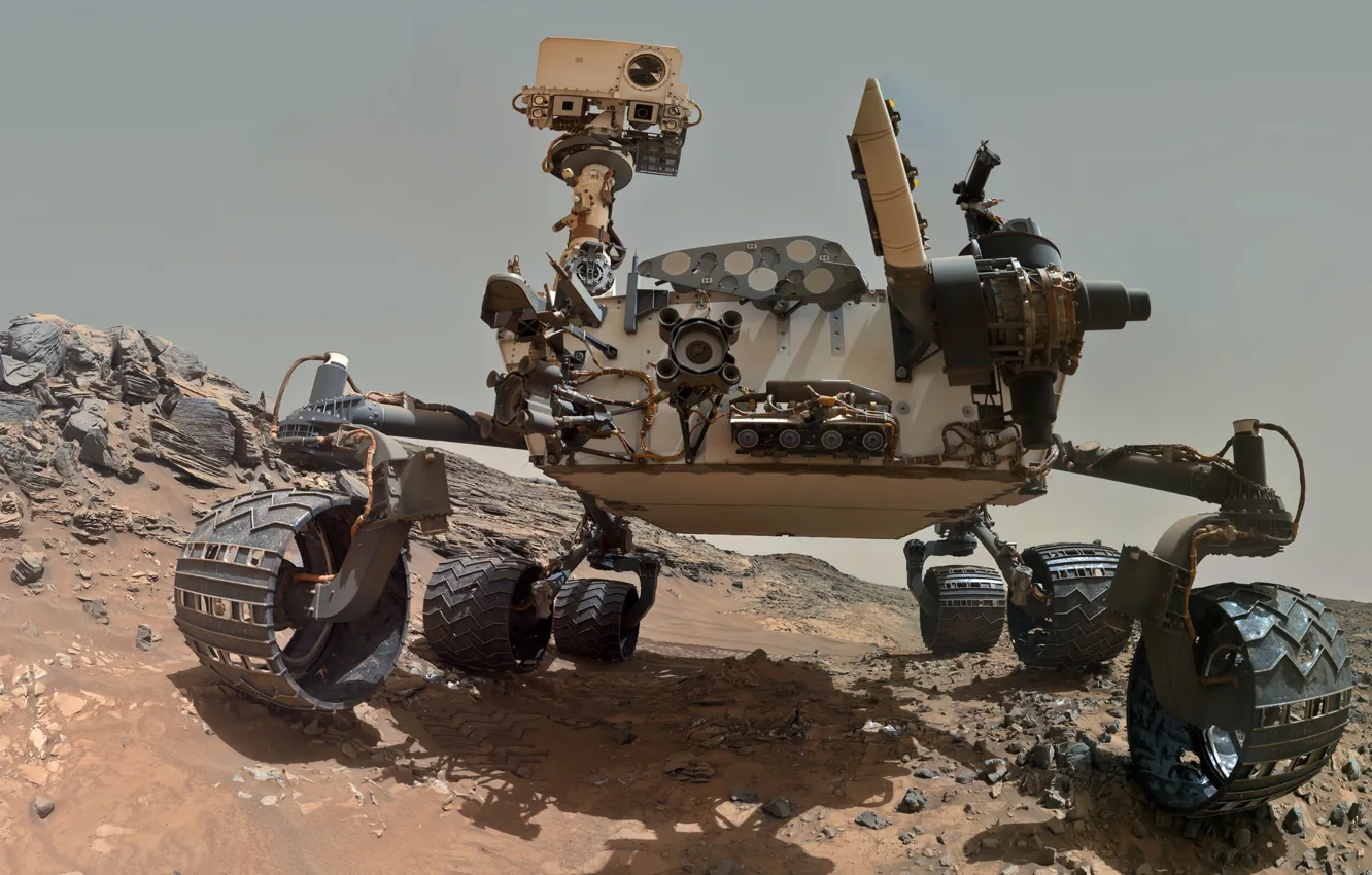 Photo wallpaper Mars, the Rover, Curiosity, Curiosity