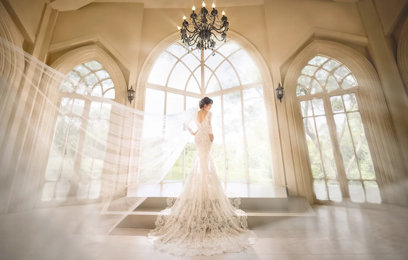 Photo wallpaper holiday, dress, beauty, the bride, wedding