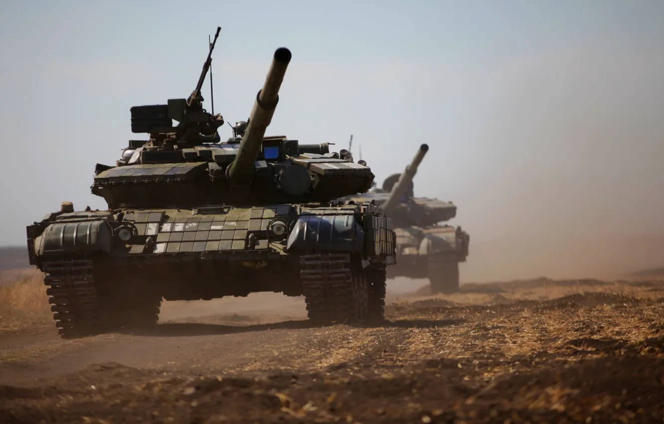 Photo wallpaper tank, T-64BV, Soviet armor