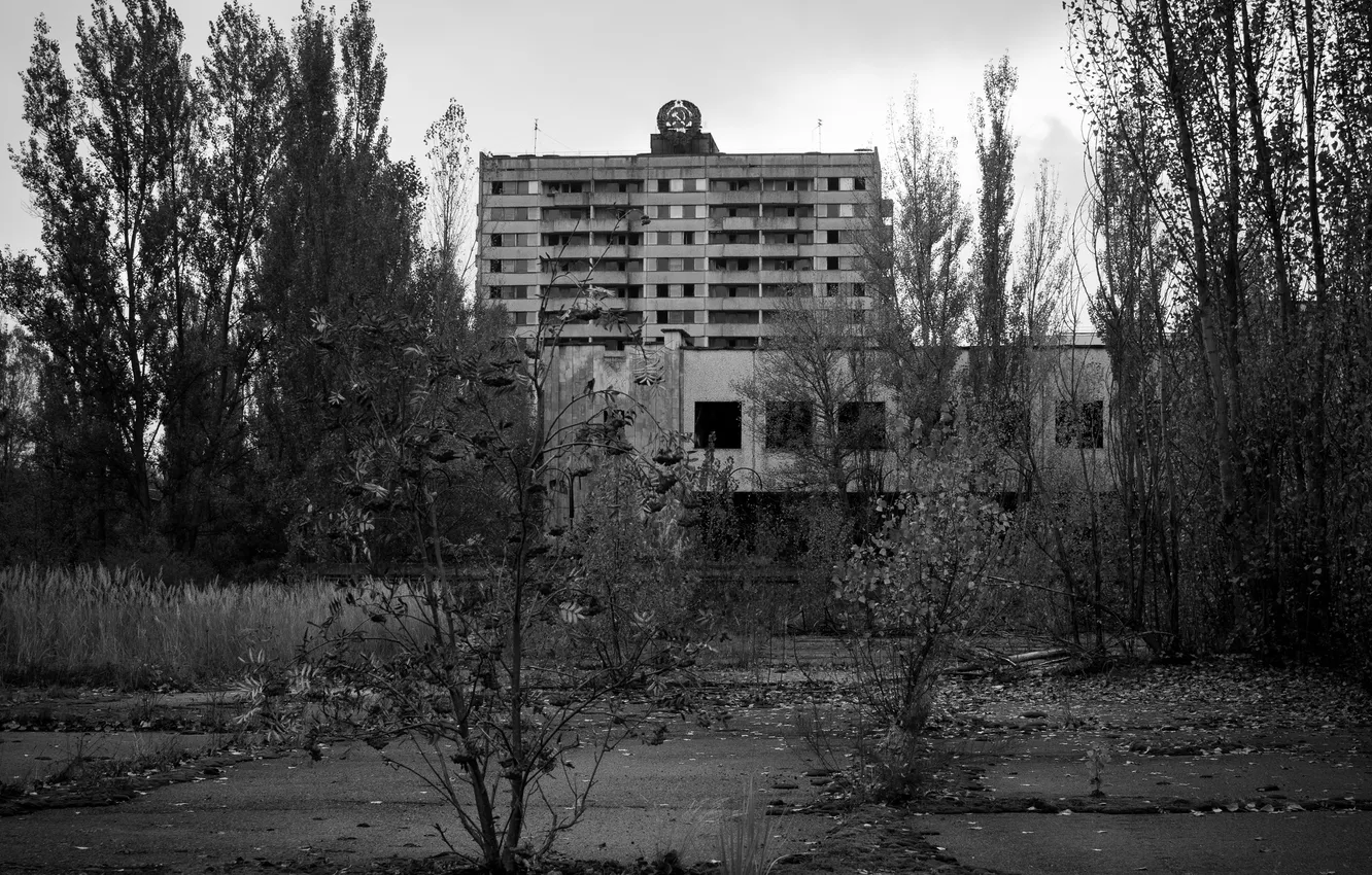 Photo wallpaper the city, Ghost, Ukraine, Pripyat