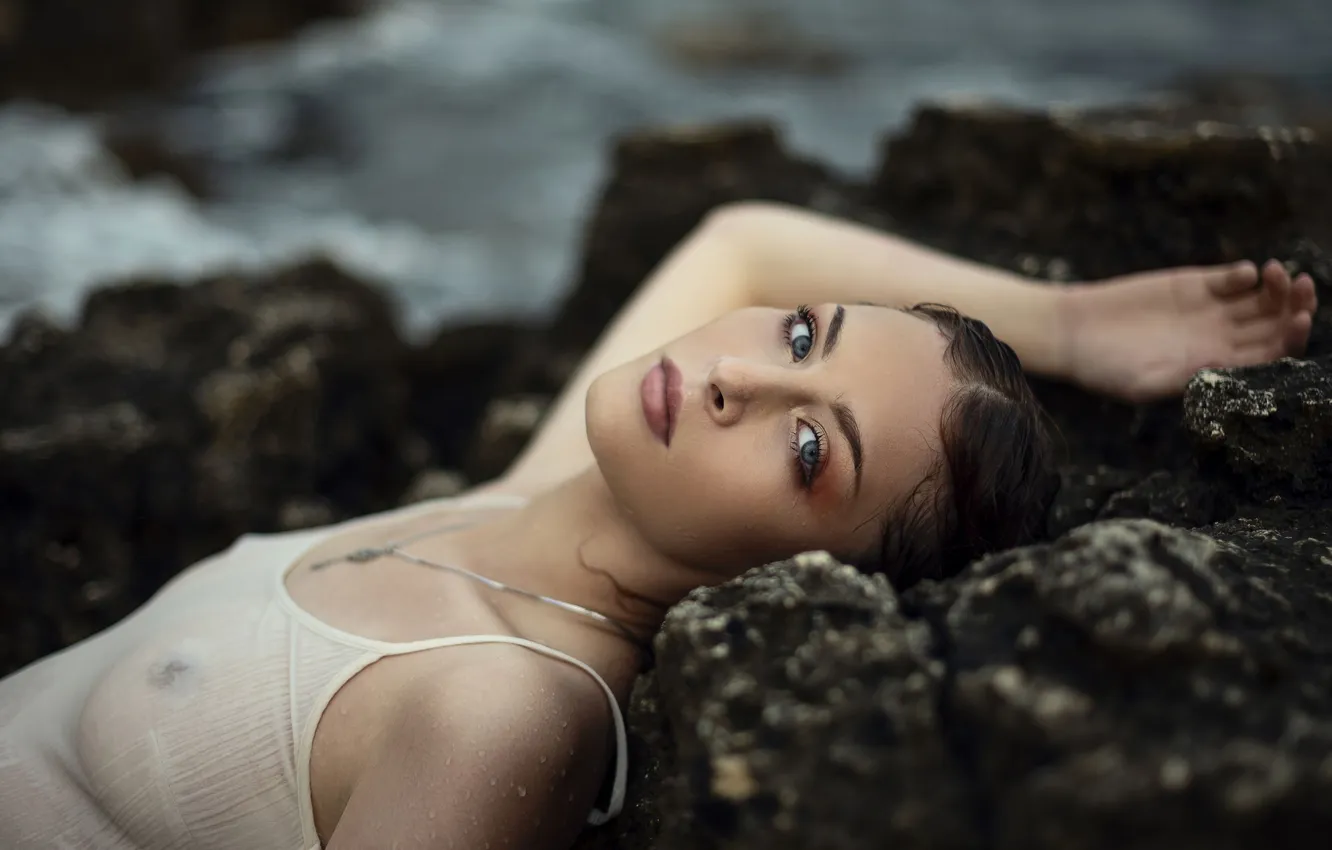 Photo wallpaper sea, sunset, Ksenia Bogatyreva