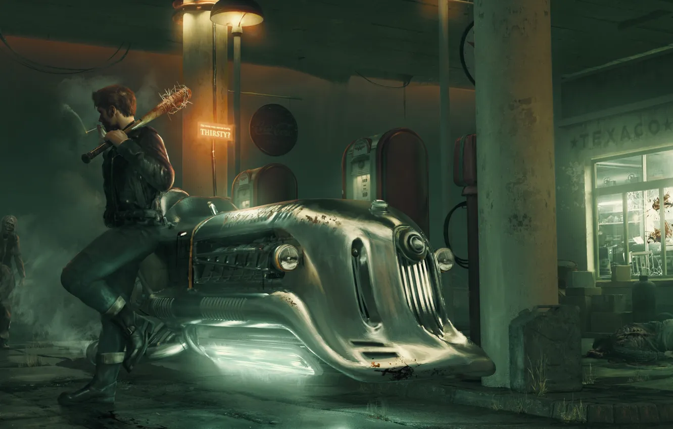 Photo wallpaper art, zombies, guy, Comedy, Midnight Run, Make it to midnight, Adventure