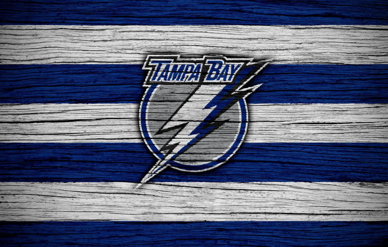 Photo wallpaper logo, NHL, NHL, Tampa Bay Lightning, Tampa Bay Lightning, Amali Arena