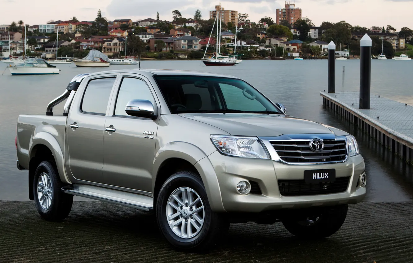 Photo wallpaper car, grey, Wallpaper, Japan, Japan, Toyota, auto, pickup