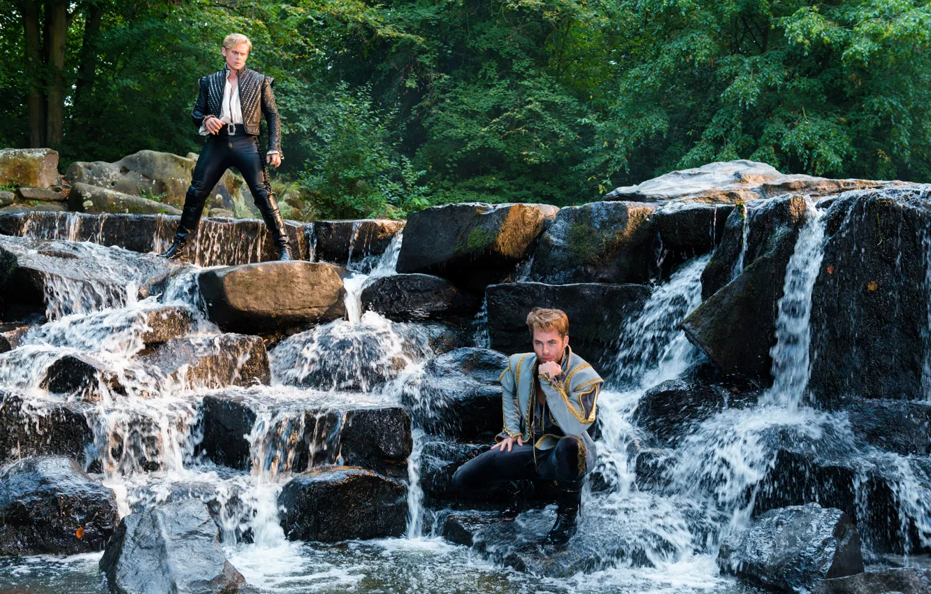 Photo wallpaper Chris Pine, princes, The farther into the forest, Billy Magnussen
