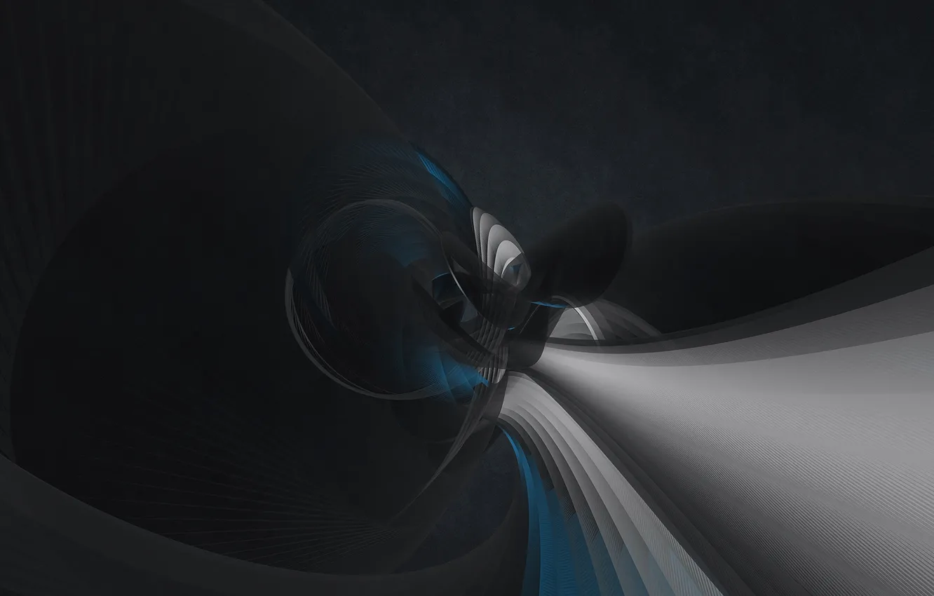 Photo wallpaper curves, fractal, fractal pattern