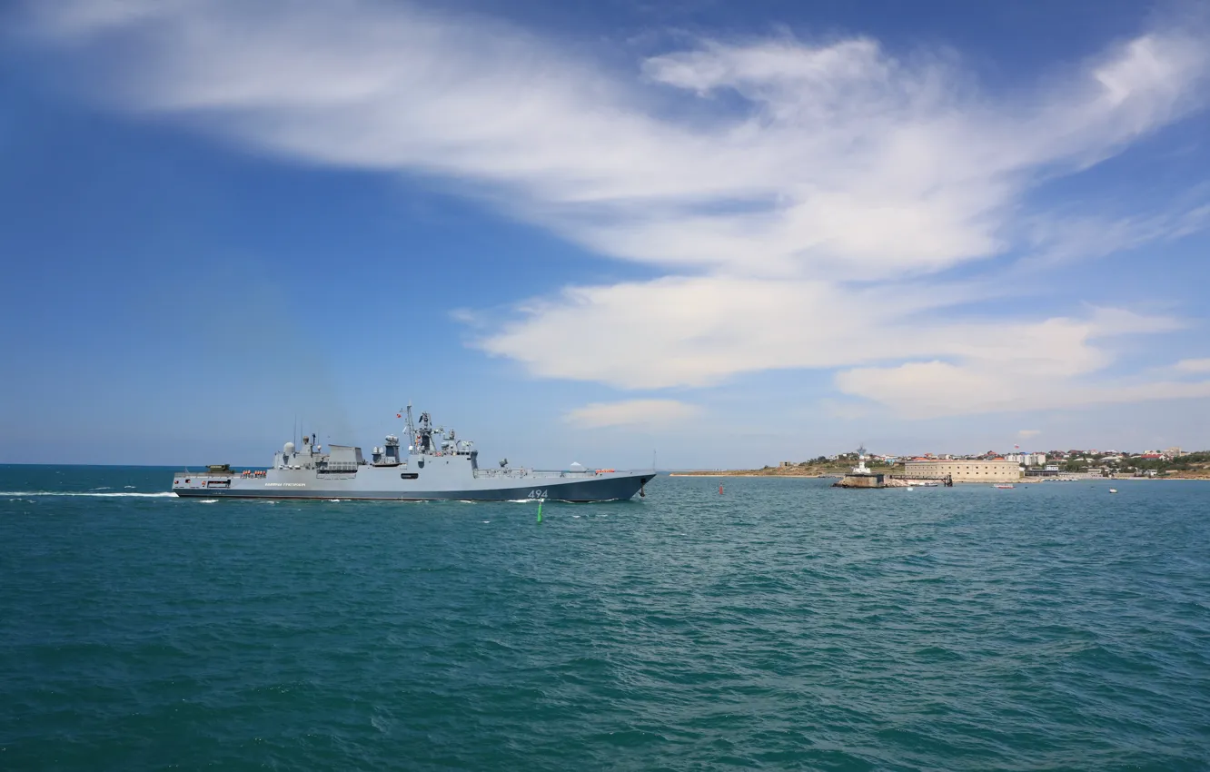 Photo wallpaper frigate, The black sea, Admiral Grigorovich