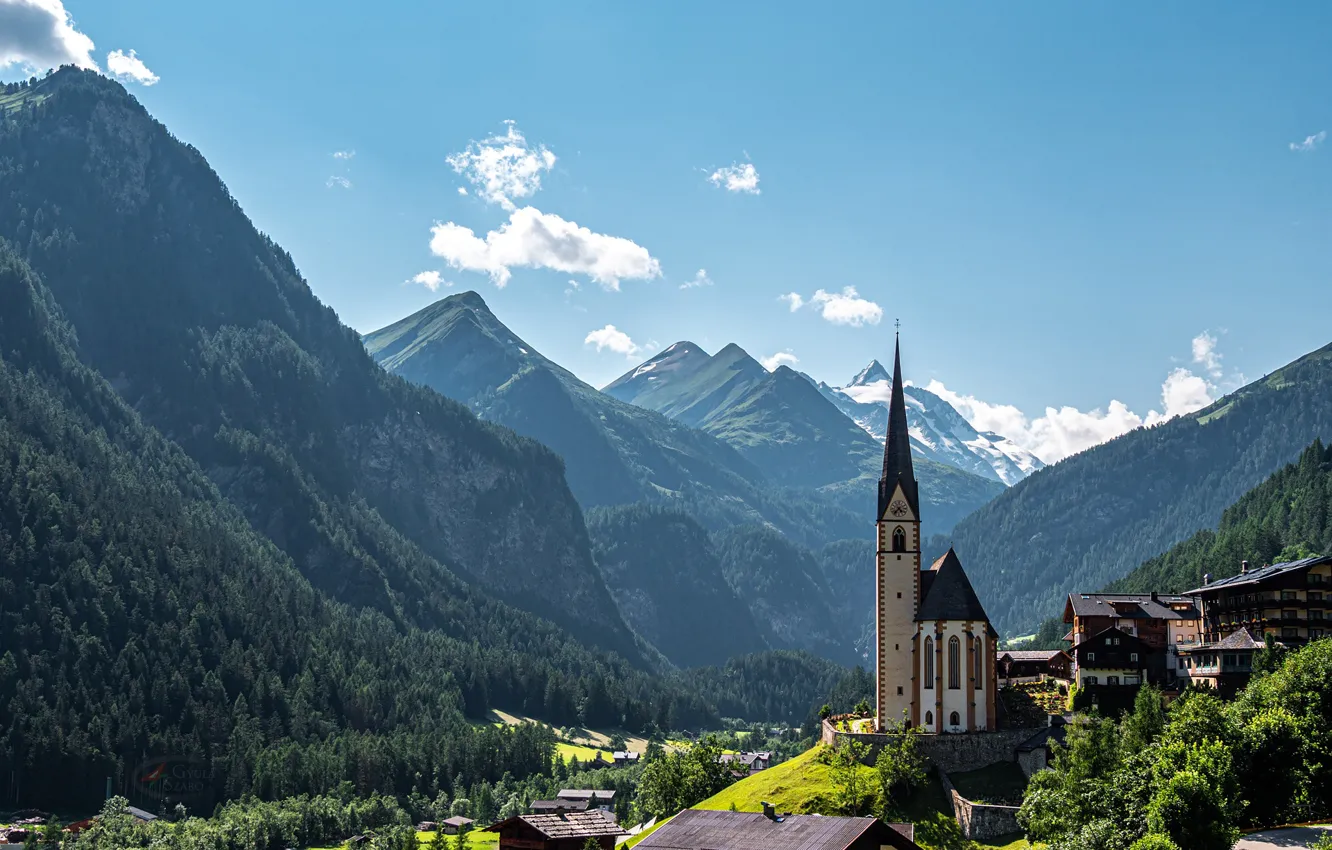 Photo wallpaper mountains, Austria, Alps, Glockner