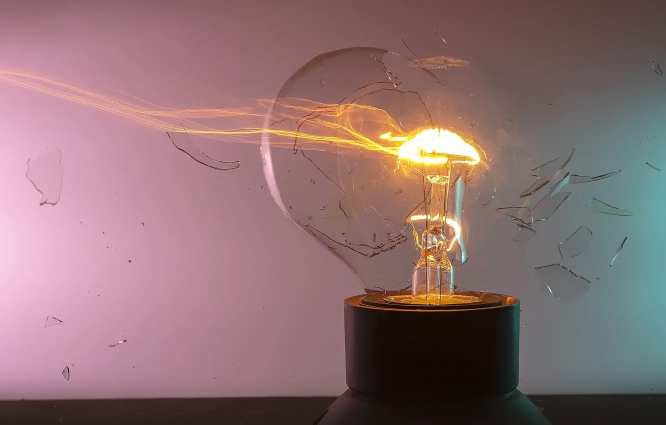 Photo wallpaper light, fragments, lamp