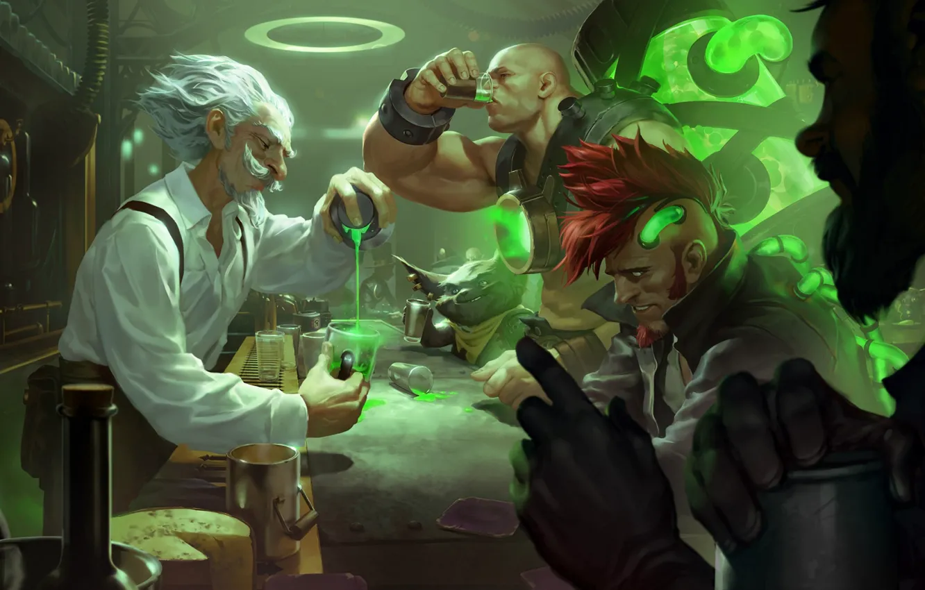 Photo wallpaper art, male, characters, Legends of Runeterra