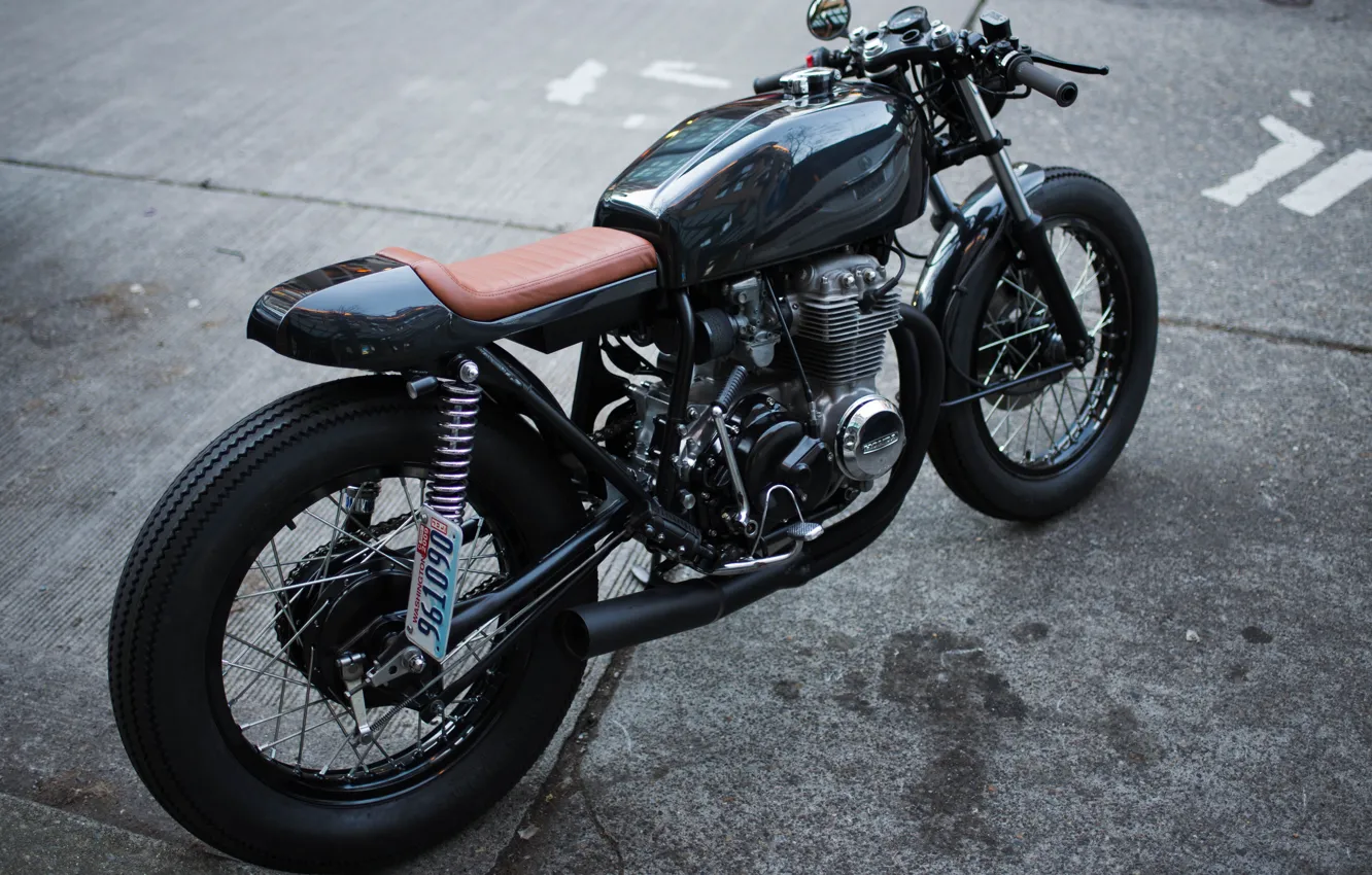 Photo wallpaper asphalt, motorcycle, bike