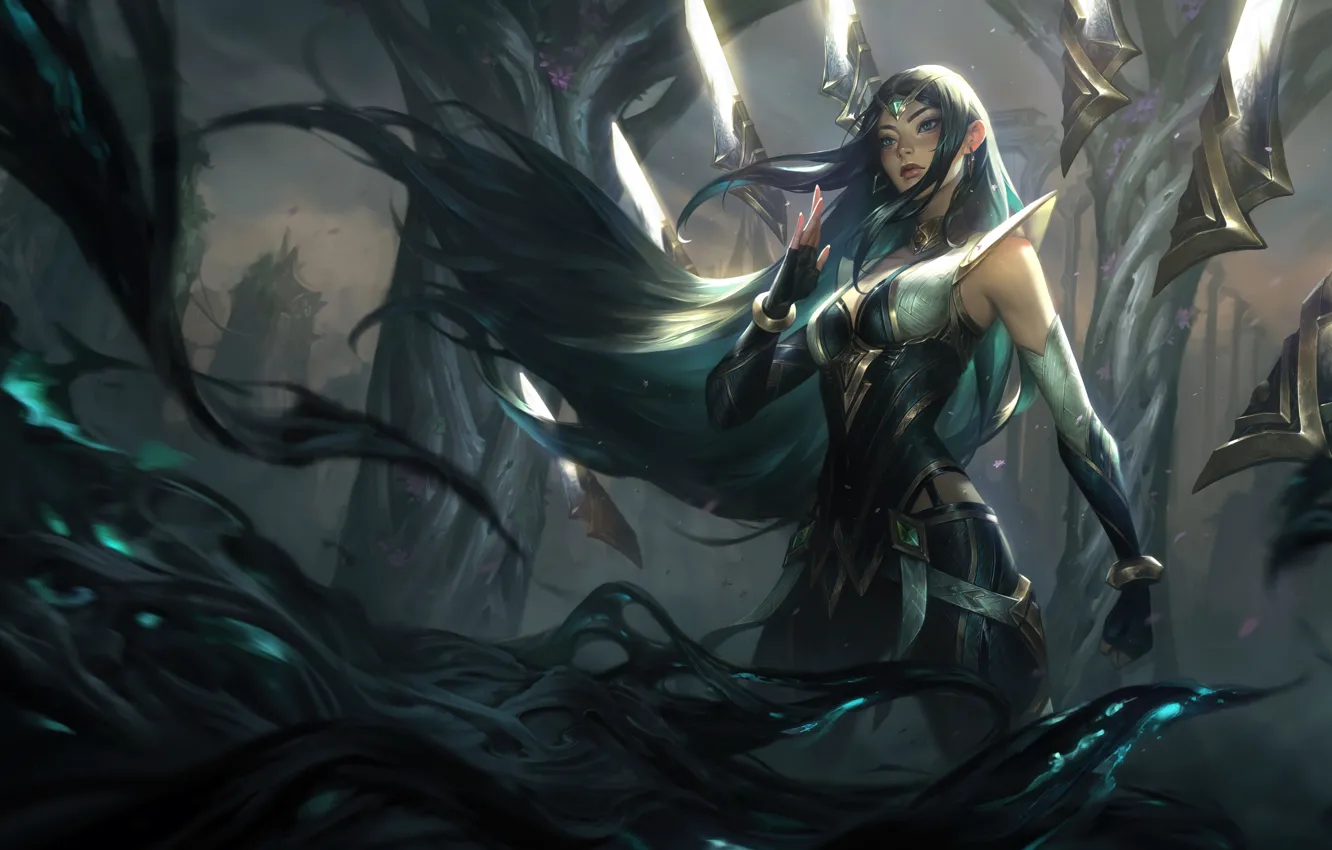 Photo wallpaper girl, magic, the game, characters, League of Legends, Irelia, LoL, League Of Legends