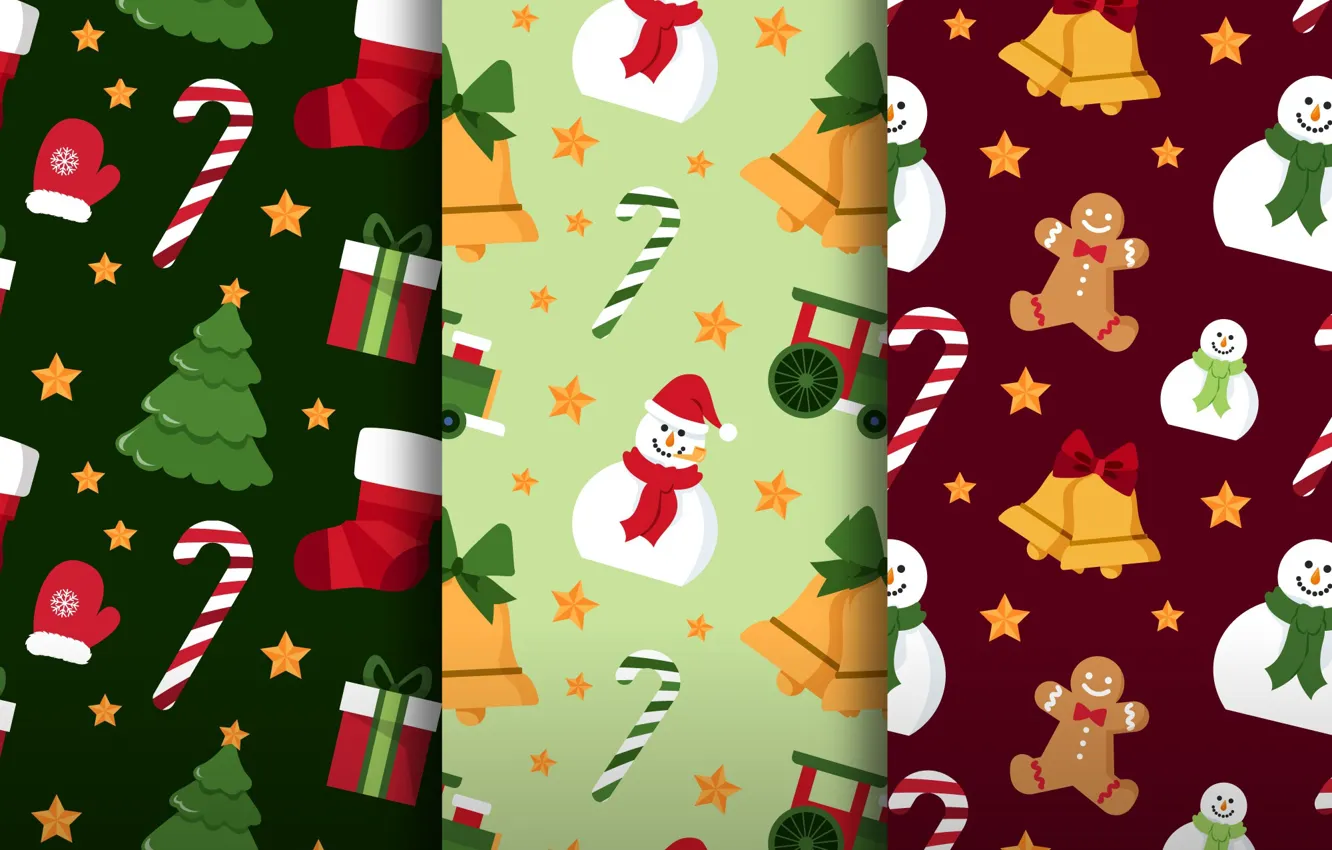 Photo wallpaper background, tree, texture, snowman